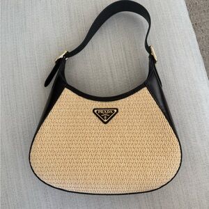 Prada Black and Tan Women's Bag